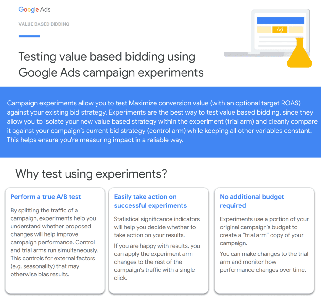 google ads value based bidding