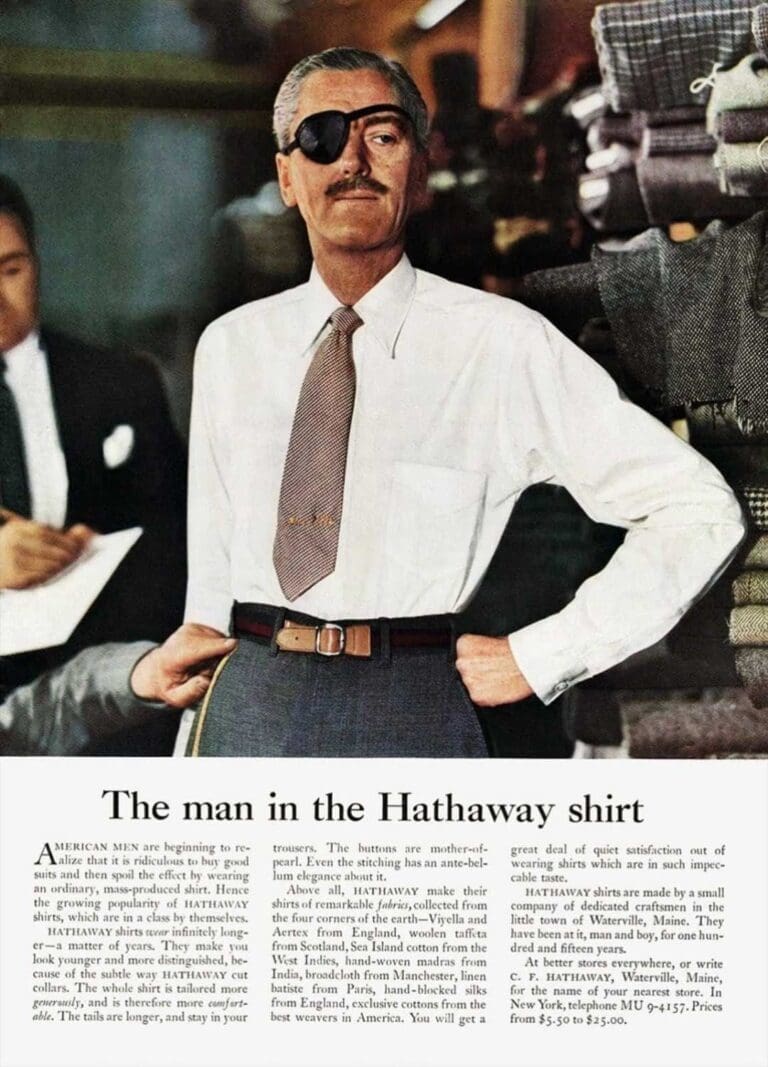 man in the hathaway shirt